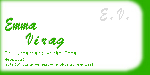 emma virag business card