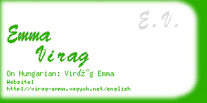 emma virag business card